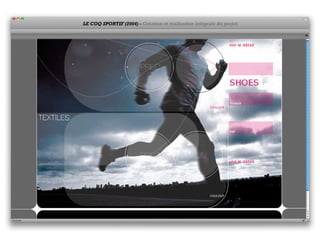 LE COQ SPORTIF (2004) - Création et réalisation intégrale du projet.
 