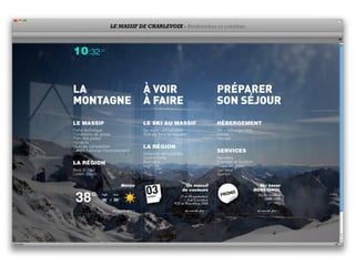 LE MASSIF DE CHARLEVOIX - Recherches et création.
 