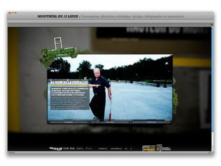 MONTRÉAL EN 12 LIEUX - Conception, direction artistique, design, infographie et animation.
 