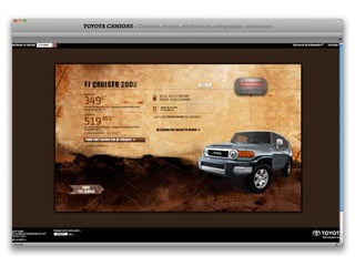 TOYOTA CAMIONS - Création, design, déclinaison, infographie, animation.
 