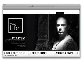 ONE LIFE - design, deéclinaison, infographie
 