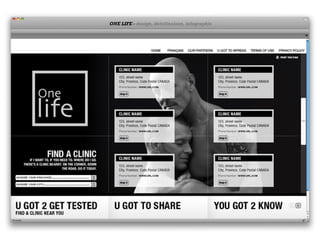 ONE LIFE - design, deéclinaison, infographie
 
