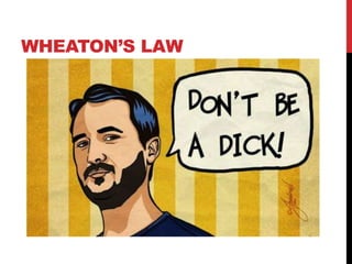 WHEATON’S LAW
 