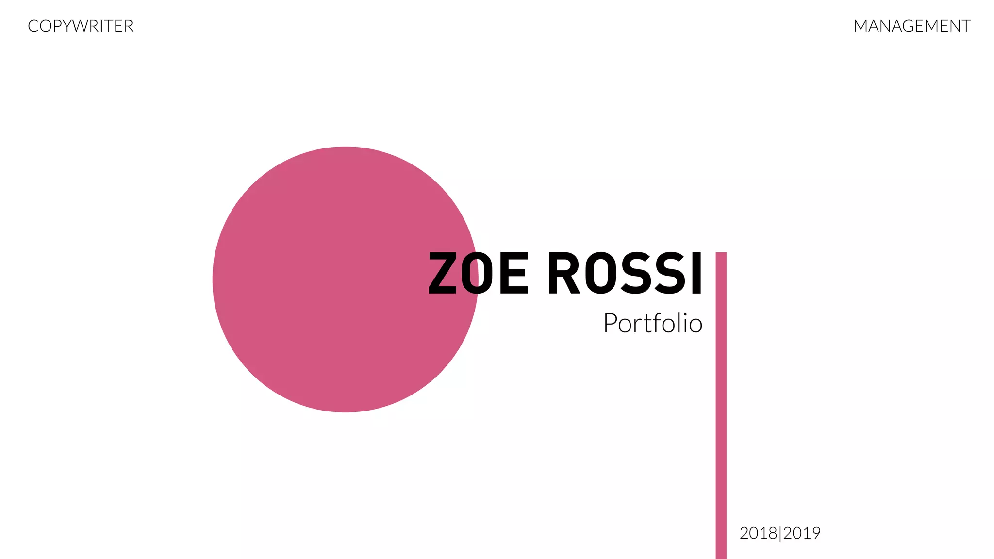 Portfolio Zoe Rossi | PPT