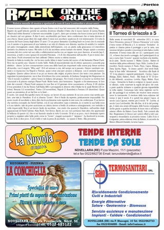 22




        Rubrica mensile di musica e spettacoli a cura di Luca Lombardini e alcuni amici
 Il mese scorso abbiamo dato spazio al buon Enrico con il suo bel resoconto del concerto della Finlay.
 Riparto da quell’’articolo perché mi sembra doveroso ribadire il fatto che il nuovo lavoro di Lenny Kravitz
 “Black and white America” è davvero encomiabile. Li per li , davo per scontato che fosse (come poi è di fatto)
 un classico nel suo genere. A dire il vero, ascoltandolo per bene, devo confermare che si tratta davvero di
                                                                                                                       Il Torneo di briscola a 5
 una chicca. Quasi quasi direi che negli ultimi 3 mesi non ascoltavo qualcosa di così interessante. C’è tutta la       Nella serata di mercoledì 28 settembre 2011, in zona
 somma del buon Lenny degli ultimi 10 anni. C’è un pezzo fantastico (Looking back on Love) che si conclude             Parco Primavera, presso il “Chiosco Primavera” si è svolto
 con il cantato e la grancassa di una batteria e un velo di chitarra non distorta, sembra di sentirlo li e vederlo     il terzo torneo di Briscola a 5, in versione “Evolution”. In
 nel palco immaginario creato dalla stereofonia dell’impianto, con un piede sulla grancassa e il microfono             pratica si chiama prima il punteggio e poi la carta, una
 davanti e la chitarra in mano. Ma tutto il cd è da ascoltare senza buttare via niente. Ampio spazio a musica          versione del gioco peraltro conosciuta in tutta Italia e molto
 suonata dal vivo come nel suo stile e collaborazioni anche con un rapper non poco famoso, al secolo Jay-Z,            divertente. Il torneo inizia alle ore 22, i partecipanti sono
 insomma, a tratti ci sono sprazzi di sonorità Princiane, c’è di che sbizzarrirsi nell’ascolto. E poi è inciso dav-    12, si fanno due tavoli a sorteggio, da 6 partecipanti di cui
 vero bene. Pochi strumenti ma ben calibrati. Ottimo suono e ottima musica.                                            uno a turno farà “il morto” quando toccherà a lui distribu-
 Girando in Italia la novità che mi ha reso molto felice è stata l’uscita del nuovo cd dei fantastici Planet Funk.     ire le carte. Tavolo numero 1: Walter, Ciccino , Bakero (il
 Non me ne perdo uno. Questo è molto bello. Nulla di trascendentale ma di ottimo spessore e sonorità pop               vincitore della prima edizione), Lepo, Addo, Lomba (il sot-
 elettrico - dance. La loro consacrazione come una della band piu importanti sulla scena pop dance avvene              toscritto), Tavolo numero 2: Paolo, Pizzo, Capoz, Malaga,
 all’esordio, con il singolo “Who said”. Di li ad arrivare a ora, del tempo ne è passato. Hanno cambiato can-          Dany Sporty, Pippy. Si creano quindi i due tavoli finali,
 tante e si riuniscono tra Napoli e Firenze, quasi come una jam session a distanza con il cantante lussem-             dopo la fase delle “eliminatorie”. Accedono alla finale di
 burghese. Questo ultimo lavoro è un po un ritorno alle origini, al primo lavoro che tanto c’era piaciuto. Da          “A” (i top players) i seguenti partecipanti : Ciccino, Capoz,
 segnalare la partecipazione, sia in fase di scrittura che come cantante, di Giuliano Sangiorgi dei Negramaro in       Malaga, Addo, Bakero, Paolo. Alla finale di “B” (il tavo-
 “Ora il mondo è perfetto”, primo brano in italiano del gruppo. Per il resto il lavoro si muove su territori ben       lo dei deliranti), accedono: Lomba, Pippy, Walter, Pizzo
 conosciuti e di preciso stampo Planet Funk. Molto bene, anzi benissimo. Segnalo a chi interessasse, le loro           e Lepo. Entrambe le finali si svolgono in (quasi) assolu-
 date dei concerti: i Planet Funk saranno in tour fino al 14 gennaio dove suoneranno a Roma. Il 28 ottobre             to silenzio, onde osservare la regola del gioco dei muti,
 il tour prenderà il via da Trezzo Sull’Adda (MI) e proseguirà in diverse città d’Italia tra le quali Rimini (29 ot-   a parte qualche richiamo a qualche giocata inguardabile
 tobre), Brescia (12 novembre), Torino (19 novembre), Napoli (2 dicembre) e Ferrara (16 dicembre). Quasi               (a volte capita). Comunque tutto viene registrato sui fo-
 quasi un pensierino di un bel live ce lo farei …                                                                      gli dei punteggi il cui verdetto dei vincitori viene emesso
 È uscito, nei canali discografici meno di massa, un lavoro di una cantante di cui non avevo mai sentito par-          verso la mezzanotte. Il vincitore della terza edizione del
 lare, una tale Jo Hamilton. Il cd si chiama “Gown”. Non è facile da reperire, praticamente impossibile. Ho            torneo è (per il tavolo A e quindi top player) Capoz, al
 avuto modo di ascoltarlo e devo dire che le pochissime note reperite in rete sono da confermare. È un lavoro          secolo Luca Capozzi, mentre per il tavolo “B”: Lomba, al
 che sembra concepito da David Sylvian, con le sue atmosfere cupe e intimiste, Jo ci mette la sua bella voce           secolo Luca Lombardini. Ma alla fine, al di la del punteg-
 e il suo talento, tale da poter assicurare un ottimo lavoro a livello di scritture e arrangiamenti, con melodie a     gio, è stata una serata all’insegna della buona compagnia
 volte impeccabili. Non è un lavoro facile da ascoltare , ma credo che questa Jo Hamilton, nell’ambito degli           anche grazie a qualche bicchiere di buon vino e all’ottimo
 appassionati di David Sylvian, Kate Bush, Tori Amos, Bjork, ecc ecc non potranno fare altro che apprezzare            salame offerto da Bakero (Luca Arioli). Tutti contenti alla
 la bellezza di questo cd, che si sta facendo strada in tutto il mondo. Di lei si sa poco, ma è destinata (spero       fine. Ringraziamo il Chiosco per i premi offerti a tutti i par-
 proprio) a regalarci altre belle perle come in “Gown”, magari suonando l’ ”airpiano”. Su facebook la trovate,         tecipanti e rimandiamo al prossimo torneo. L’albo d’oro è
 in rete di lei si dice poco. Il cd è bello e vale la pena di ascoltarlo. Lo spazio è finito. Alla prossima.           il seguente: prima edizione vinta da Bakero, la seconda da
                                                                                                                       Mazzo (Mazzoli Daniele), la terza Capoz.




                                                                                     TENDE INTERNE
          L a Nu v o l a     di R igh i & C.
                                                          s. n .c .
                                                                                     TENDE DA SOLE
                                                                                NOVELLARA (RE) P.zza Mazzini, 11/1 (piazzetta)
                                                                               tel.e fax 0522/662736 Email: lanuvolatende@alice.it


      RISTORANTE - PIZZERIA




     NOVELLARA (RE) via Provinciale, Nord, 51                                                   NOVELLARA (RE) via P. Mascagni, 10 Tel. 0522/662733
        (chiuso il mercoledì) tel. 0522-653122                                                       fax 0522/654699 - Email: info@sainsnc.it
 