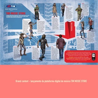 Brand content - lançamento da plataforma digital de música TIM MUSIC STORE
 
