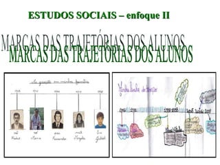 MARCAS DAS TRAJETÓRIAS DOS ALUNOS ESTUDOS SOCIAIS – enfoque II 
