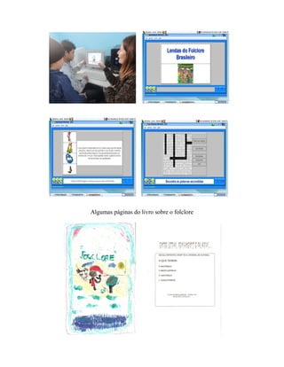 Algumas páginas do livro sobre o folclore
 