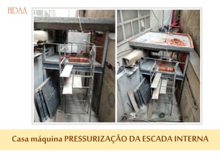 Casa máquina PRESSURIZAÇÃO DA ESCADA INTERNA
 