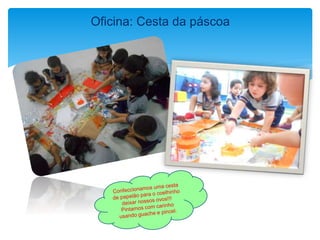 Oficina: Cesta da páscoa
 