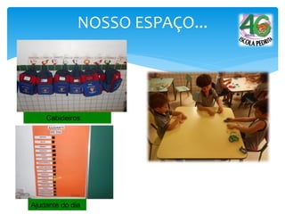 NOSSO ESPAÇO...
Cabideiros
Ajudante do dia
 