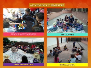 PESCARIA-FESTA JUNINA FESTA JUNINA
DANÇA DA SAIA DE CHITA BRINCADEIRA-
ATIVIDADES 2º BIMESTRE
 