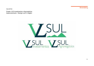Up and Go
Projeto: VLS Investimentos e Agronegócios
Desenvolvimento : Rodrigo Luiz D. Guglieri




                                             34
 
