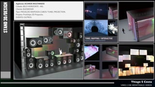 STAND 3D/DESIGN
                  Agência: ACORDE MULTIMIDIA
                  Cidade: BELO HORIZONTE - MG
                  Cliente: BUDWEISER
                  Tipo: PROJEÇÃO MAPEADA CUBOS/ TUNEL PROJECTION.
                  Projeto: Protótipo 3D Proposto.
                  EVENTO: OUTROS.




                                                                             Thiago S Costa
                                                                    VIMEO.COM/MIDIATHIAGO/VIDEOS
 