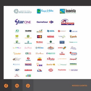 NOSSOS CLIENTES
Empório
AD S H O P P I N G
RR EE VV II SS TT AA
Carroça Quebrada
BOM JESUS
Supermercados
SUPERMERCADOS
eventos e cerimonial
CENTRO DE DISTRIBUIÇÃO DB CDDB
crossdocking
COVABRA
I D S
K
S U P E R M E R C A D O
hipermercados