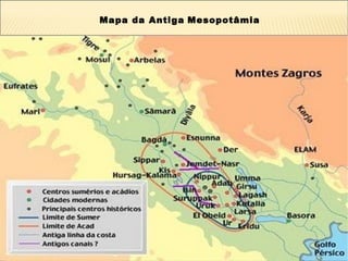Mapa da Antiga Mesopotâmia
 