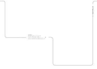 portfõlio
Contatos
Rua San Salvador, 101 | 401 | Bhz
31 3213 . 2701 | 9230 . 2660
e-mail . sabrinasoares.mkt@gmail.com
@nomss | facebook.com/sabrinasoares.mkt

 