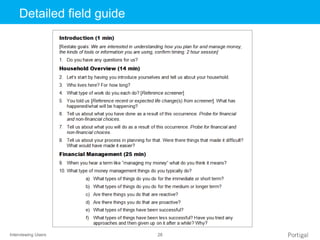 Interviewing Users 28
Click to edit Master title styleDetailed field guide
 
