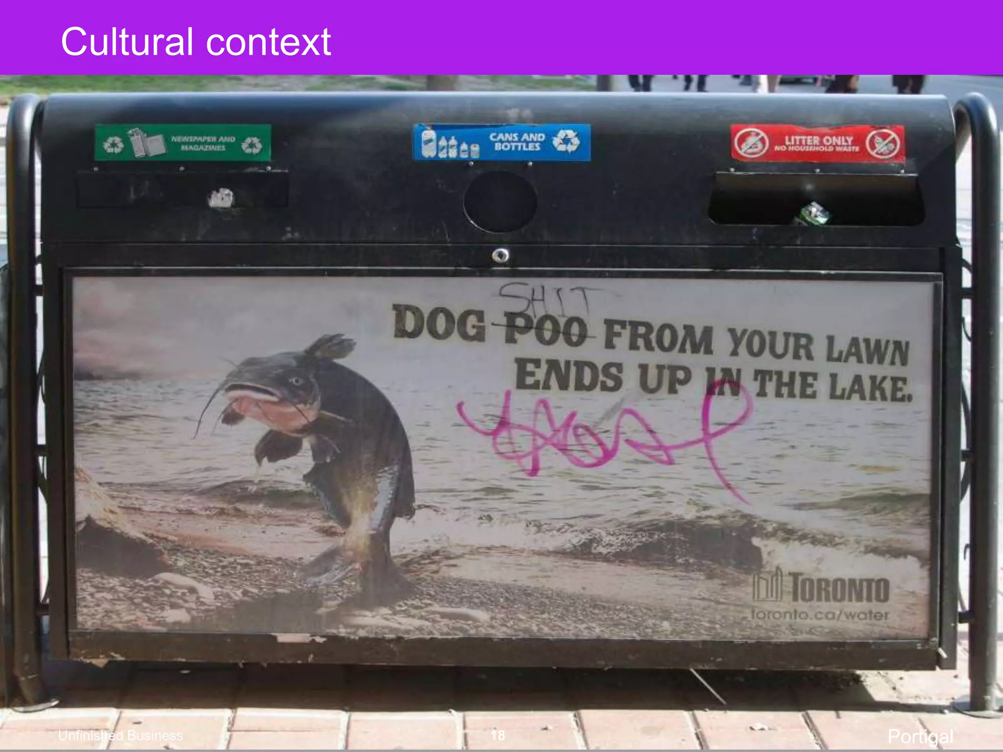 Cultural contextPortigalUnfinished Business18