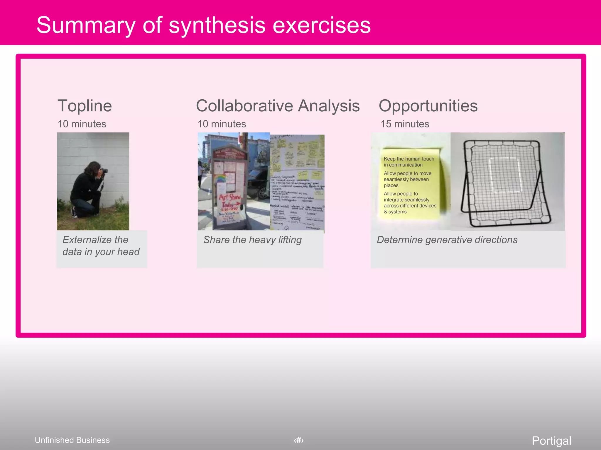 Don’t worry about implications, be descriptive and reactiveIndividual analysis (not today…)