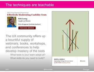 The to edit Master teachable
Clicktechniques are title style




The UX community offers up
a bountiful supply of
webinars...