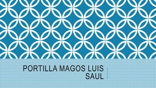 PORTILLA MAGOS LUIS
SAUL
 