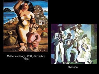 Mulher e criança, 1934, óleo sobre tela. Chorinho 