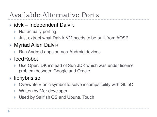porting and binding dalvik vm with glibc 31 638
