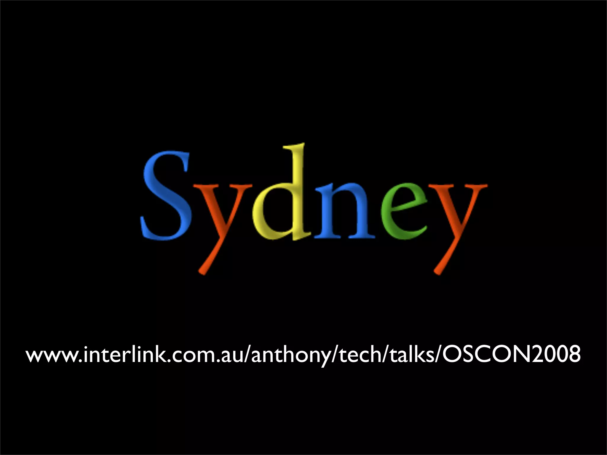 OSCON 2008: Porting to Python 3.0