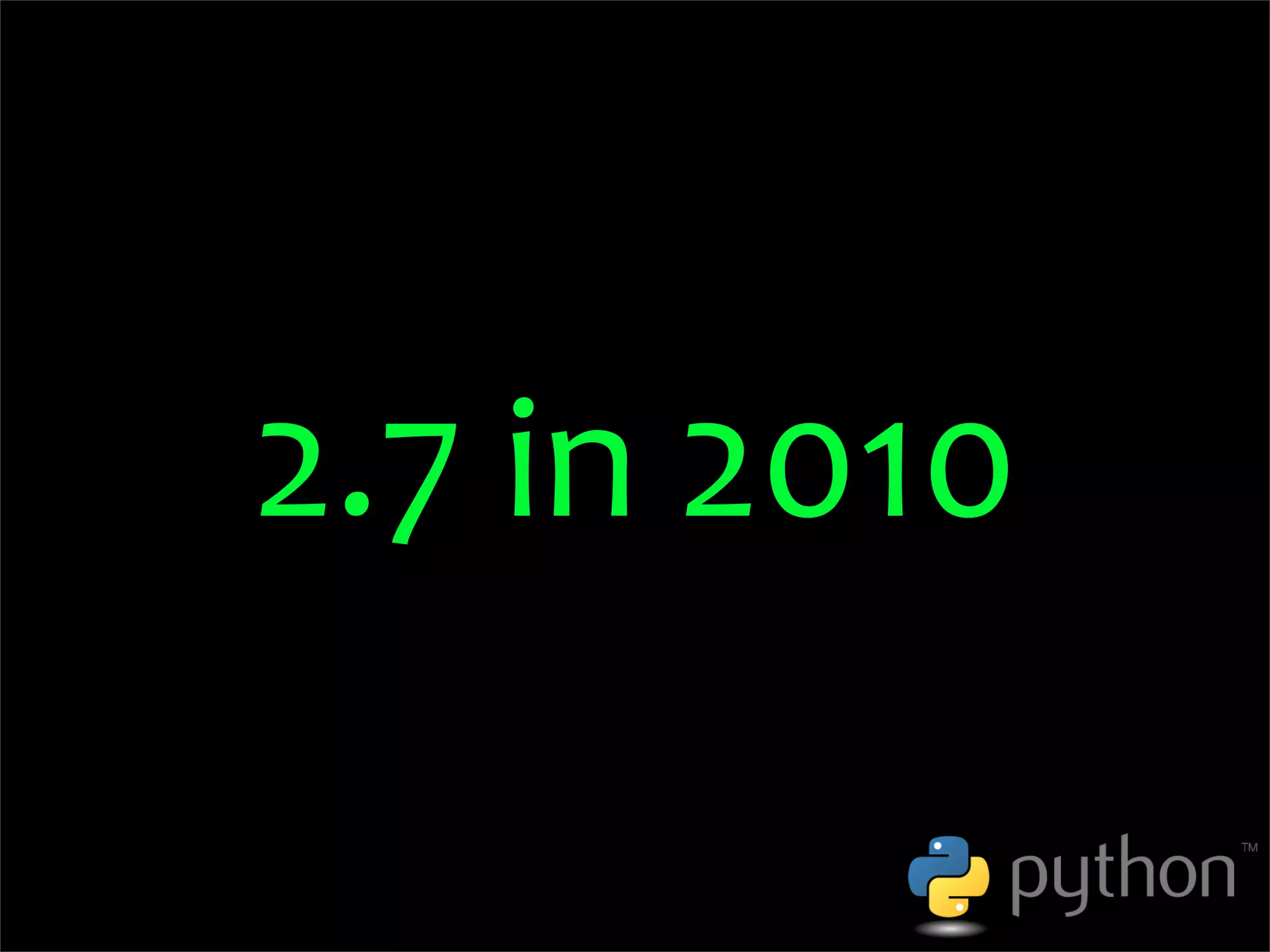 OSCON 2008: Porting to Python 3.0