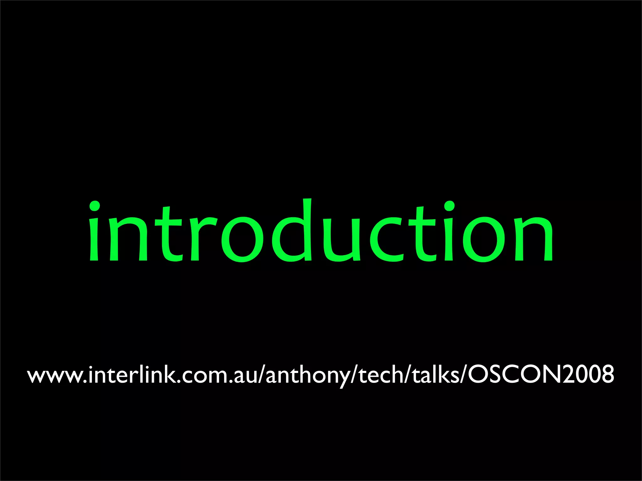 OSCON 2008: Porting to Python 3.0