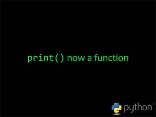 OSCON 2008: Porting to Python 3.0