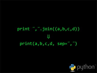OSCON 2008: Porting to Python 3.0