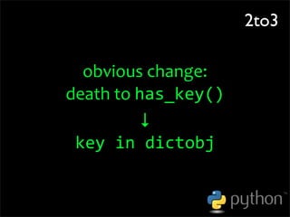 OSCON 2008: Porting to Python 3.0