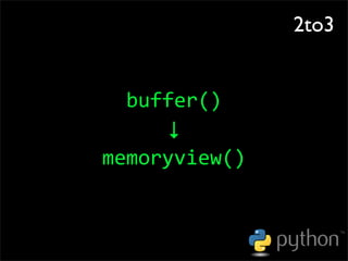OSCON 2008: Porting to Python 3.0