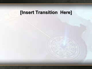 [Insert Transition Here]

 