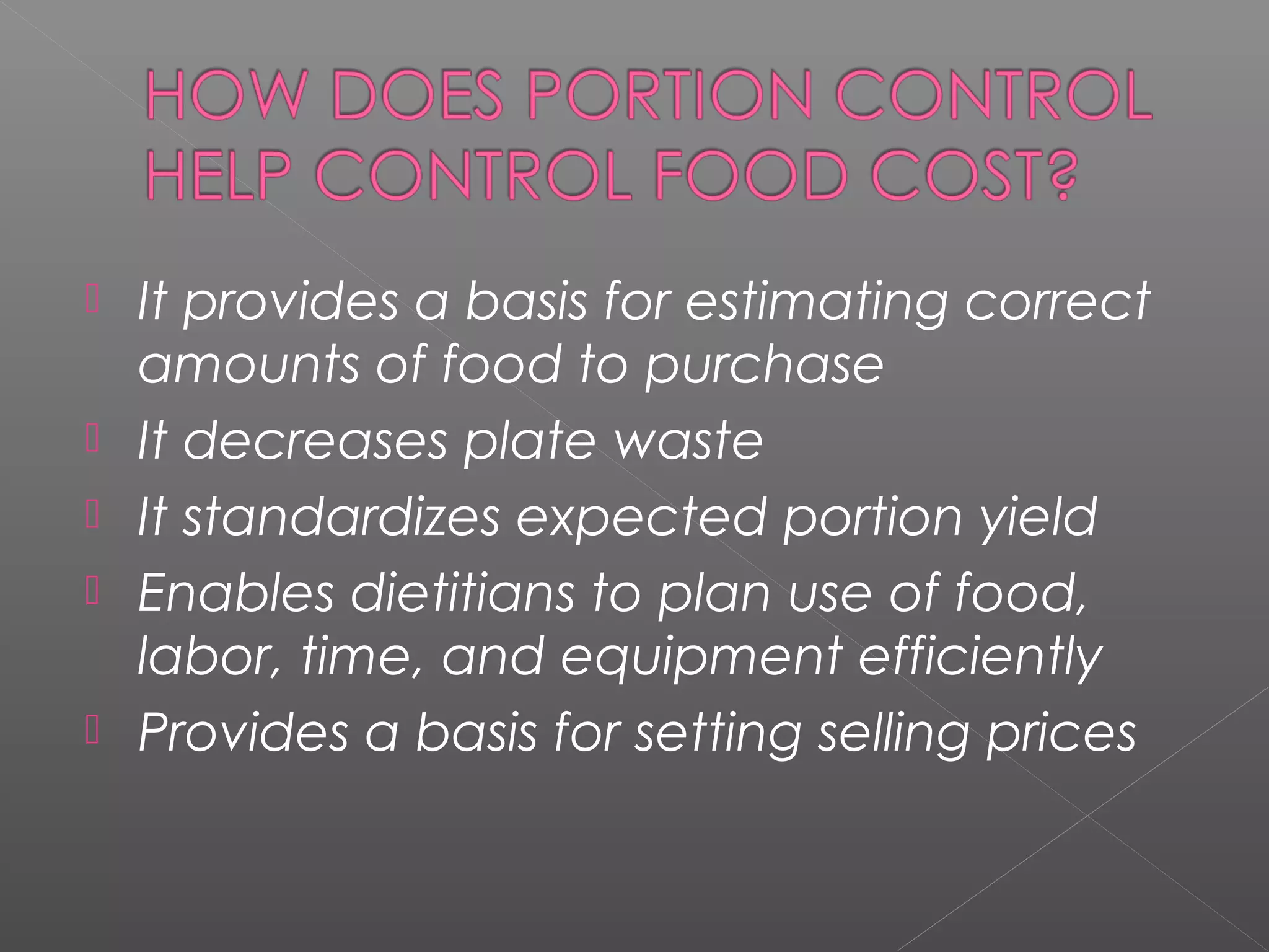 Portion control | PPT