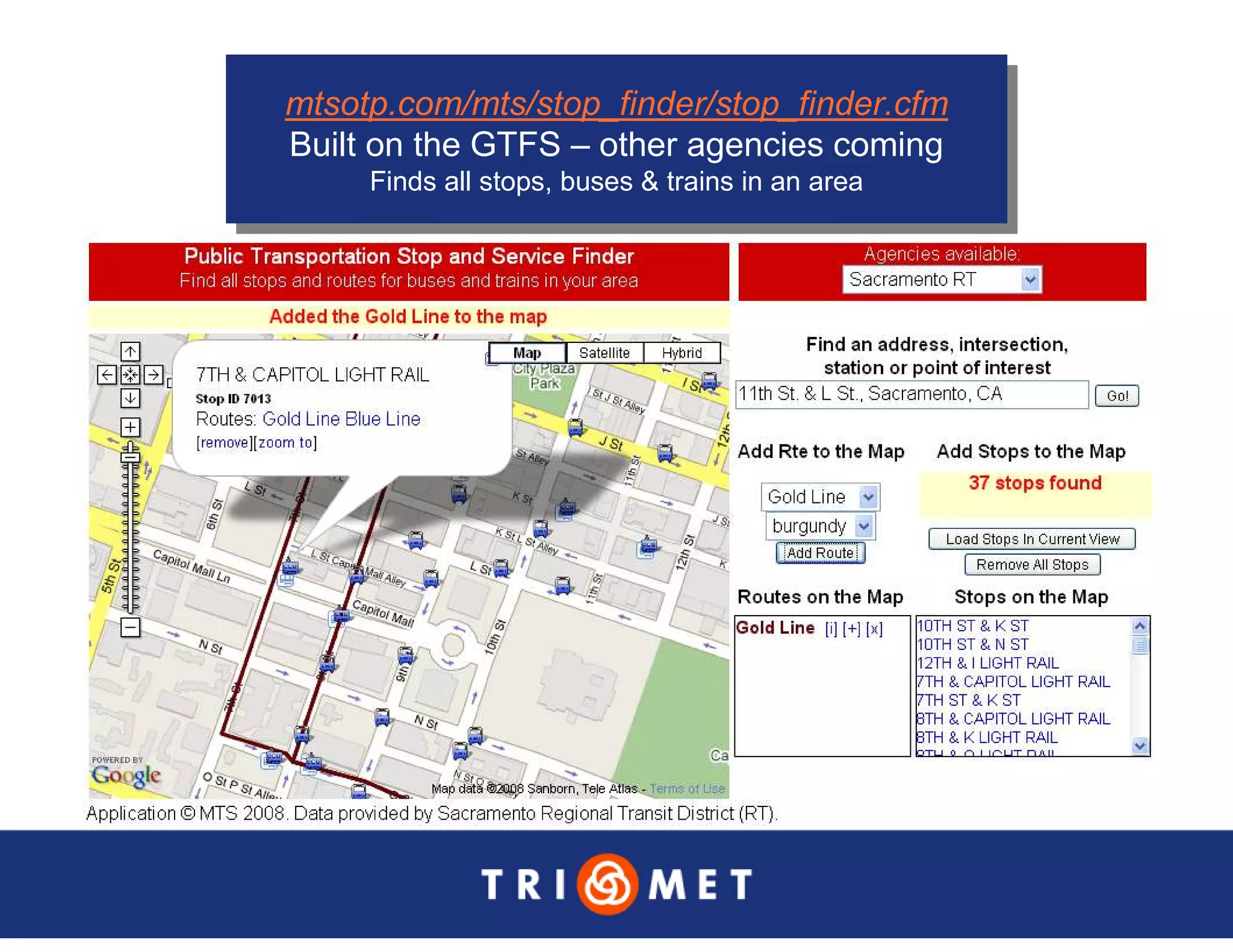 Portland TriMet Presentation On Data Sharing (Updated Version)