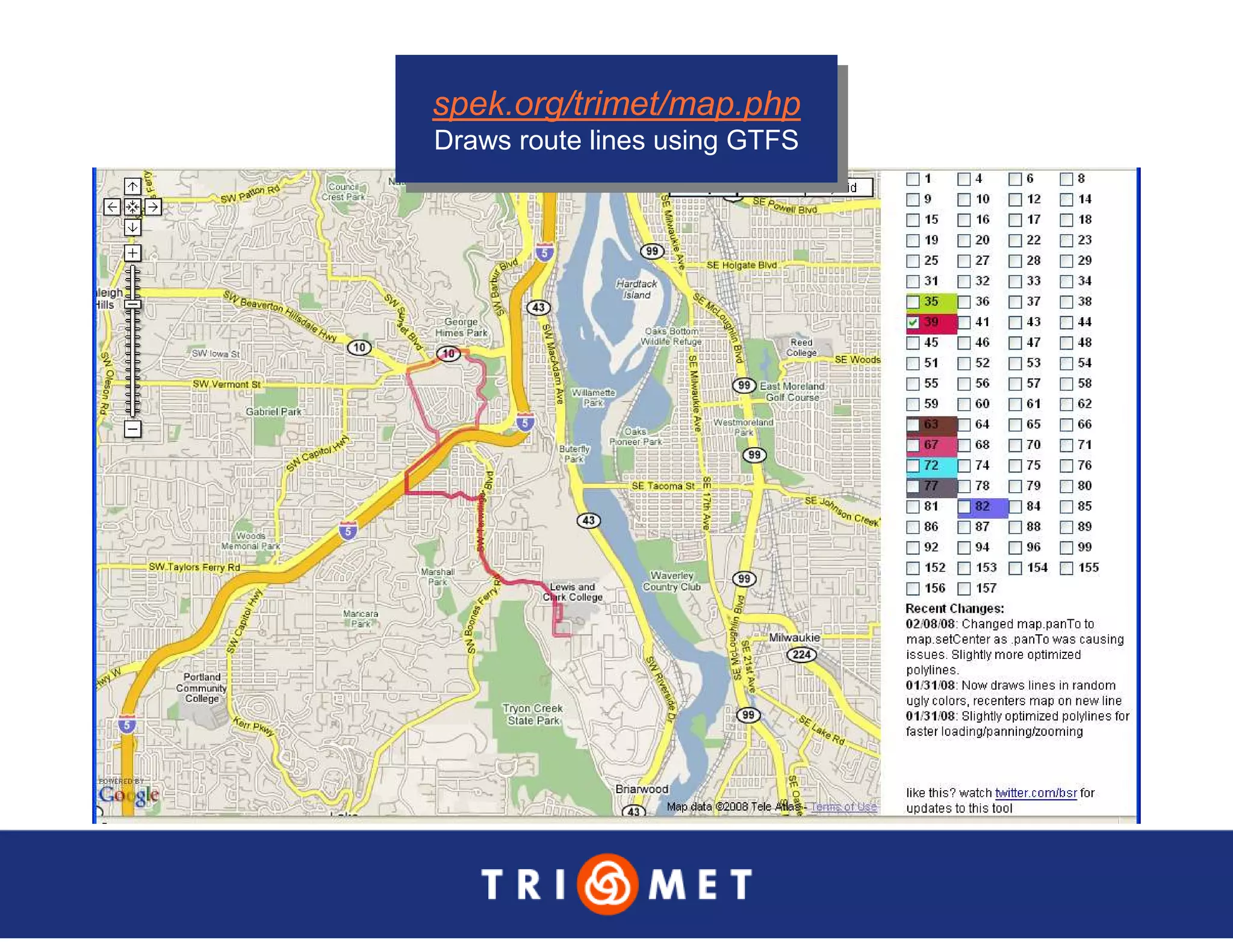Portland TriMet Presentation On Data Sharing (Updated Version)