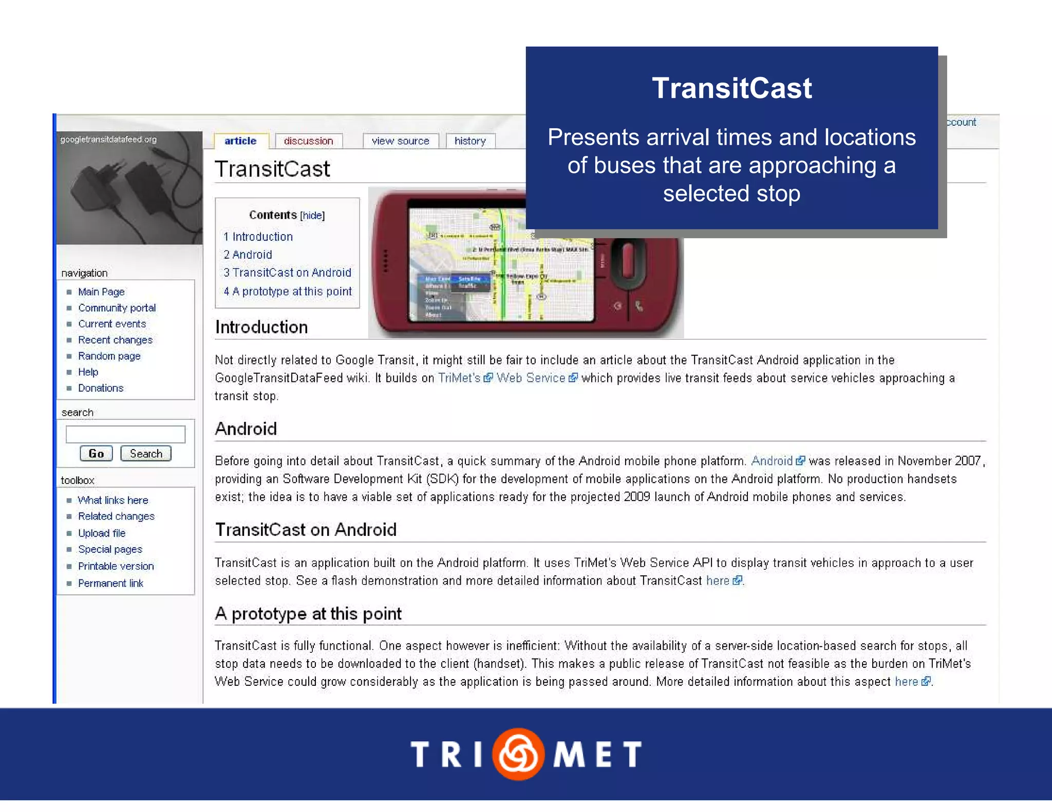 Portland TriMet Presentation On Data Sharing (Updated Version)
