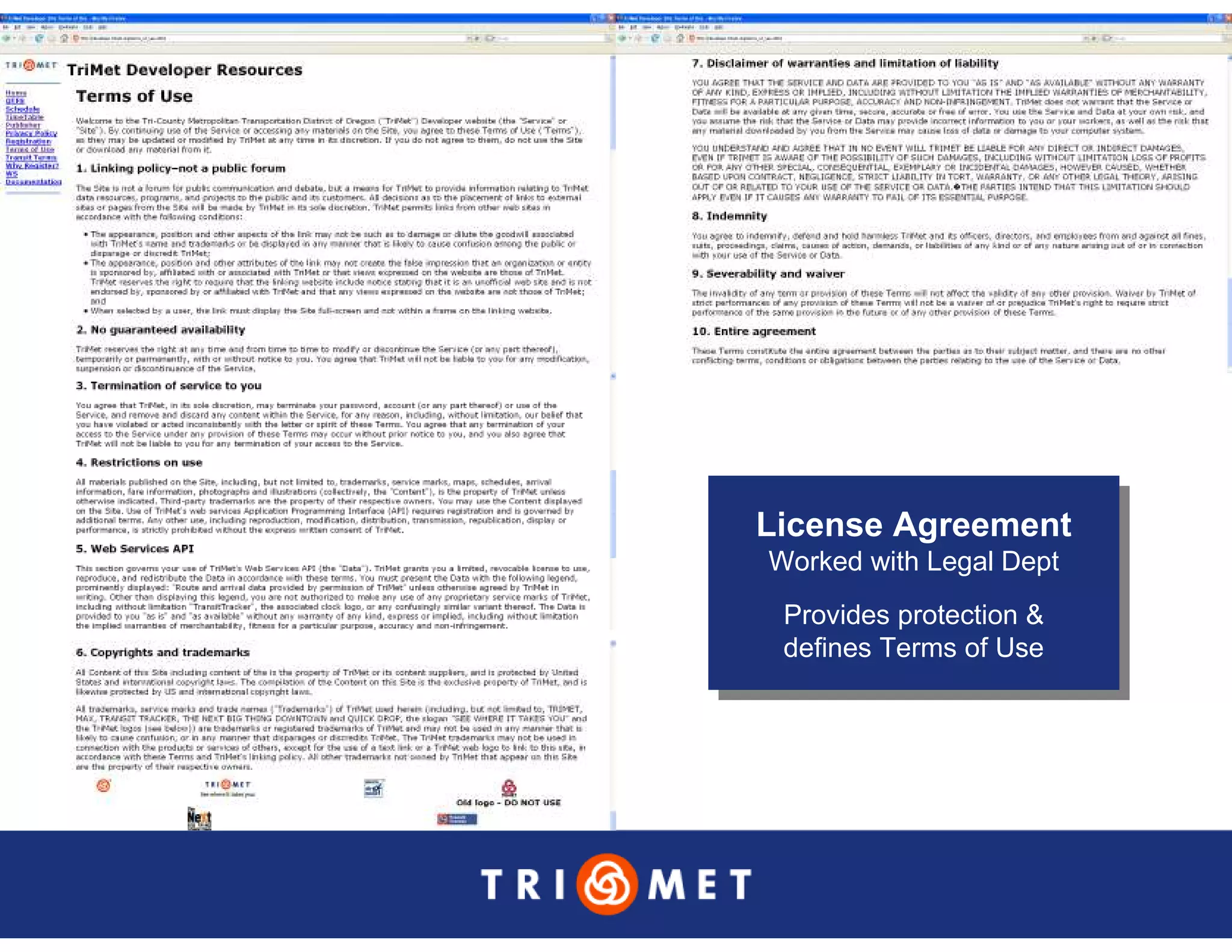 Portland TriMet Presentation On Data Sharing (Updated Version)