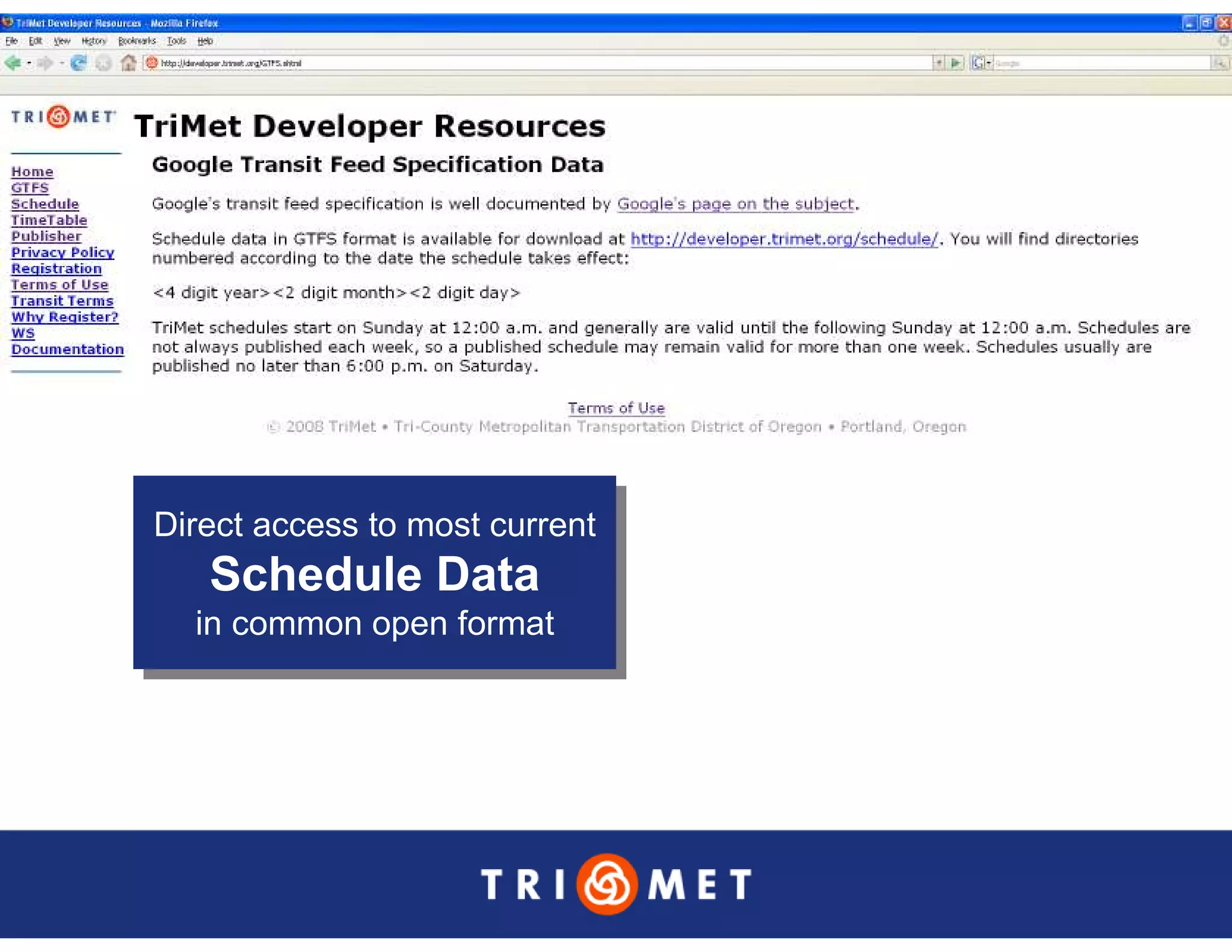 Portland TriMet Presentation On Data Sharing (Updated Version)
