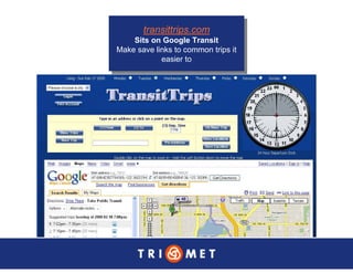 Portland TriMet Presentation On Data Sharing (Updated Version)