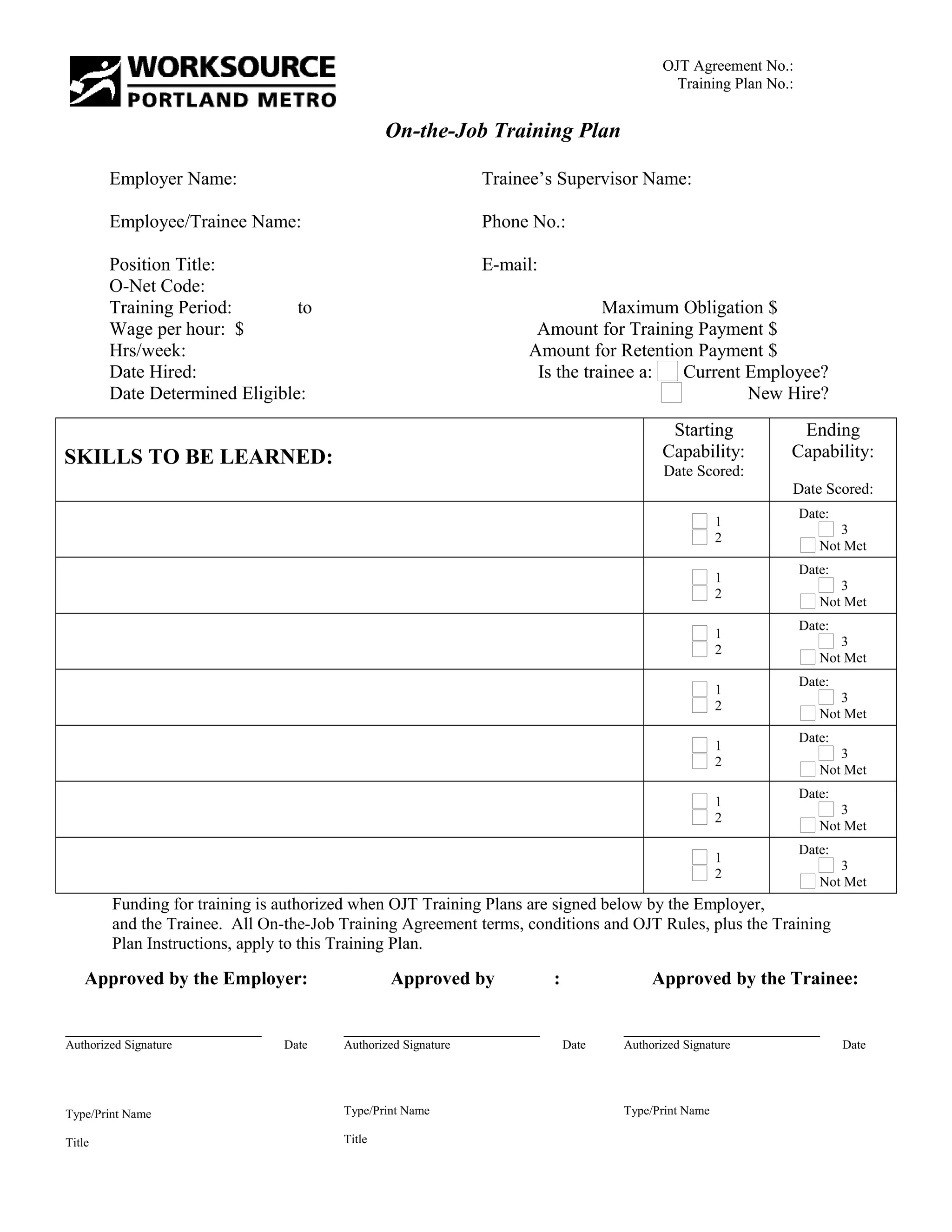 portland-metro-worksource-ojt-training-plan-sample-pdf
