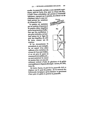 g 5. – OUVRAGES ACCESSOIRES DES QUAH. M3 
~erello. La passerelle est Sxép, & son extrémité supé-rieure, 
près de l'arête d'un quai ou d'une cale fixe, 
à l'aide d'une articulation qui permet à l'extrémité 
inférieure, reposant sur le ponton, de s'élever ou de 
s'abaisser, dans le sens ver-tical, 
suivant les variations 
du niveau de l'eau. ~– 
Le ponton est maintenu 
par un système d'amarres et 
de poutres (dites béquilles) 
quine lui permettent d'en~ec-tuer 
que des oscillations a 
peu près verticales, en tour-nant 
autour de la ligne du 
pied des héquiUes, du côté 
de terre, comme axe de 
rotation. 
Si les circonstances le 
permettent, si, par exemple, 
on est assuré d'un calme 
suffisant, si les variations du 
niveau de l'eau sont MMcs, 
si on est près de quais en 
maçonnerie très solides,etc., 
on peut maintenir la course 
du ponton dans un sens ab- 
.<* t; 
sotumcnt vertical a l'aide de glissières et uo gmc~ 
convenablement disposés (Exemple Anvers, Pl. X! 
tome Il). 
De toutes façons, le pied de la passerelle doit se 
déplacer sur le pont du ponton de là naissent des 
frottements énergiques qu'on diminue en garnissant 
d'une paire de galets le pied de la passerelle. 
 