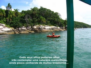 Onde seus olhos puderem olhar irão contemplar uma natureza maravilhosa, ainda pouco conhecida de muitos brasileiros...  