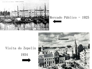 Mercado Público - 1925 Visita do Zepelin – 1934 