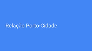 O relacionamento Porto-Cidade, um dos pilares da gestão portuária, possui uma
função transversal no planejamento estratégi...