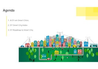 1. A EY em Smart Cities
2. EY Smart City Index
3. EY Roadmap to Smart City
Agenda
 