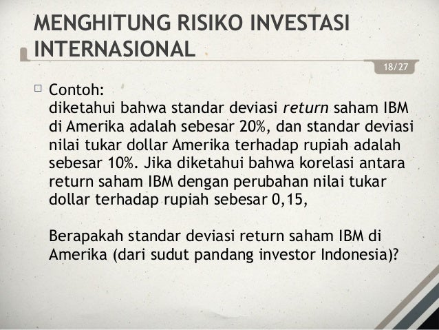 Portofolio Investasi Bab 20 Investasi International